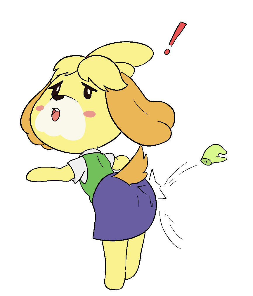 ! alpha_channel ambiguous_gender animal_crossing anthro blush bottomwear butt canid canine canis clothing disembodied_hand domestic_dog female female/ambiguous fur green_body green_skin happy_harvey isabelle_(animal_crossing) leaning leaning_forward looking_back mammal nintendo open_mouth pencil_skirt phone_drawing raised_tail shirt simple_background skirt slap spanking topwear transparent_background vest video_games yellow_body yellow_fur