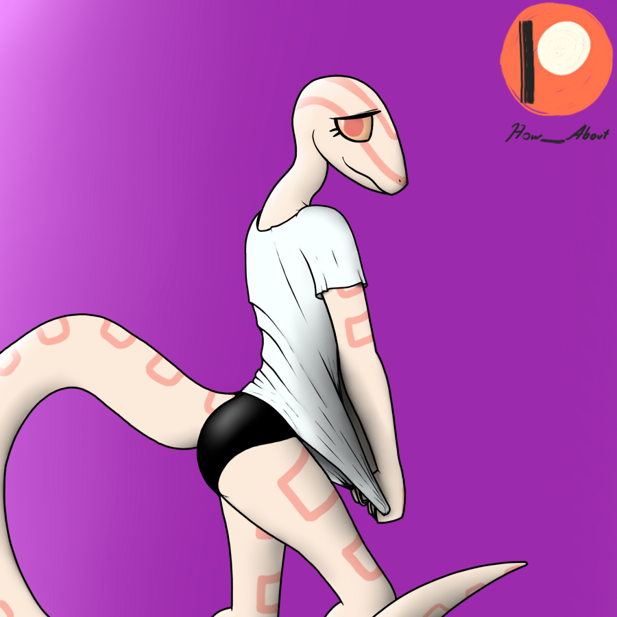 1:1 albino anthro arm_markings biped black_clothing black_panties black_underwear clothed clothing clothing_pull colubrid corn_snake cornelia_(glacierclear) covering covering_crotch covering_self facial_markings female glistening glistening_clothing glistening_panties glistening_underwear head_markings how-about lampropeltini leg_markings long_neck looking_at_viewer markings orange_sclera panties pink_body pink_eyes pink_scales pink_stripes pulling_shirt_down rat_snake red_eyes reptile reptile_tail scales scalie shirt shirt_pull shy simple_background slim smile snake solo stripes tail_markings tan_body tan_sclera topwear topwear_pull underwear white_clothing white_shirt white_topwear