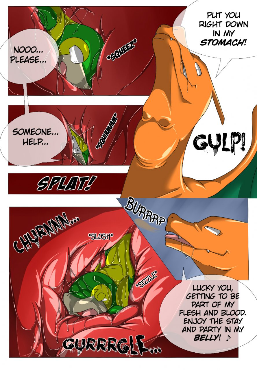 2012 after_vore ambiguous_gender ambiguous_pred ambiguous_prey bodily_fluids burping charizard comic cutaway dialogue digestion digital_media_(artwork) dragon drooling duo elemental_creature english_text fangs fatal_vore feral feral_pred feral_prey flora_fauna green_body hi_res imminent_death internal lying manga multicolored_body musical_note narrowed_eyes neck_bulge nintendo on_front onomatopoeia open_mouth open_smile orange_body orange_scales organs pink_tongue plant plus-alpha pok&eacute;mon pok&eacute;mon_(species) reptile rumbling_stomach saliva scales scalie semi-anthro shaded size_difference smile snivy sound_effects speech_bubble spiral_eyes stomach stomach_acid struggling swallowing tan_body tears teasing text tongue unwilling_vore video_games vore yellow_body