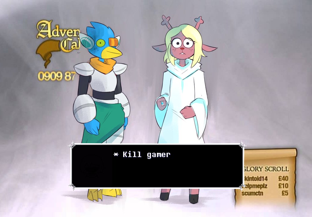 adventure_call anthro armor avian barefoot berdly bird black_eyes blonde_hair blue_body blue_jay brown_body brown_fur buckteeth cervid clothing constricted_pupils corvid currency_symbol deltarune dot_eyes duo english_text eyelashes feet female freckles fur green_sclera hair jay_(bird) kilinah looking_at_viewer male mammal meme new_world_jay noelle_holiday number oscine parody passerine pound_sign price pupils reaction_image ring robe scared scouter simple_background small_pupils snowgrave symbol teeth text text_box undertale_(series) video_games