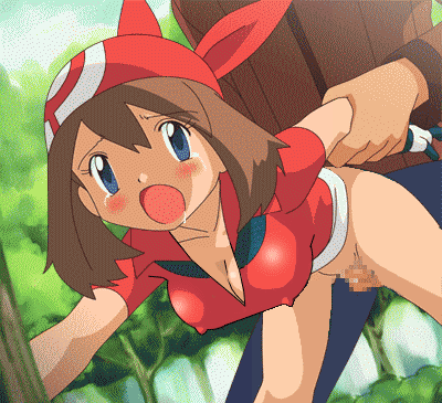 1girl :o against_tree animated animated_gif areola_slip areolae arm_grab artist_request bandana bent_over blue_eyes blush bottomless bouncing_breasts breasts brown_hair censored cleavage clothed_sex covered_nipples day denim doggystyle dutch_angle father_and_daughter forest gloves hanging_breasts haruka_(pokemon) hetero incest jeans large_breasts lowres mosaic_censoring nature nipple_slip nipples no_bra open_fly open_mouth outdoors pants penis pokemon pokemon_(anime) pokemon_ag public pussy pussy_juice rape saliva senri_(pokemon) sex short_hair sky spread_legs standing sweater tears testicles third-party_edit tree unzipped vaginal