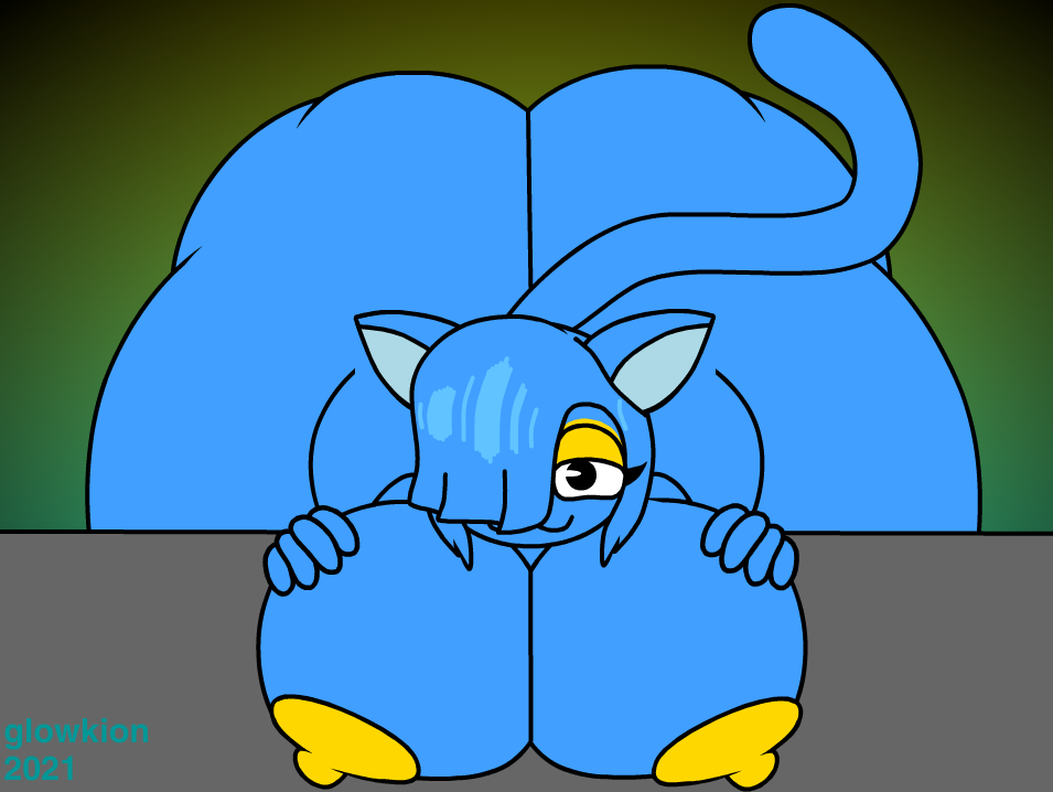 2021 :3 anthro areola ass_up bangs bedroom_eyes belly bent_over big_belly big_breasts big_butt blue_hair breasts butt curvy_figure digital_media_(artwork) domestic_cat eyelashes eyeshadow felid feline felis female front_view glowkion_(artist) gradient_background hair hair_over_eye hand_on_breast huge_breasts huge_butt huge_hips looking_at_viewer makeup mammal milki_max narrowed_eyes nipples noseless nude one_eye_obstructed overweight overweight_anthro overweight_female seductive simple_background smile solo standing thick_thighs voluptuous wide_hips yellow_areola yellow_nipples