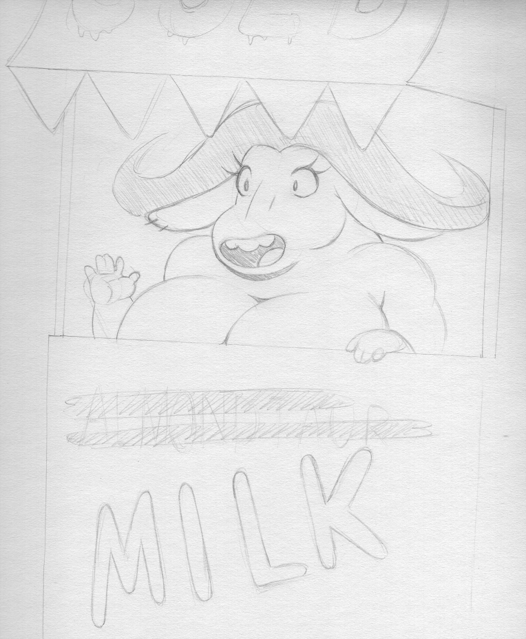 2021 5_fingers bovid bovine breasts cape_buffalo centaurworld ear_piercing eyelashes female fingers gesture horn long_ears long_horn mammal monochrome piercing sbshouseofpancakes sign sketch standing text traditional_media_(artwork) true_buffalo unknown_character water_buffalo waving