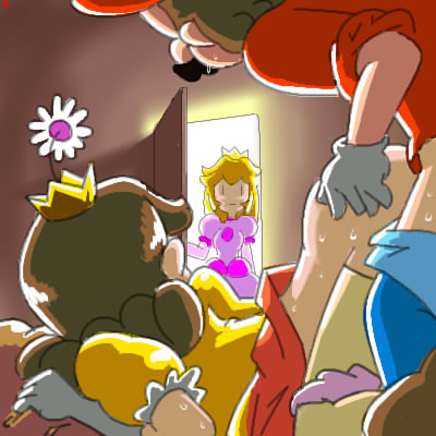 blonde_hair dress minus8 nintendo princess_daisy princess_peach sex super_mario walk_in