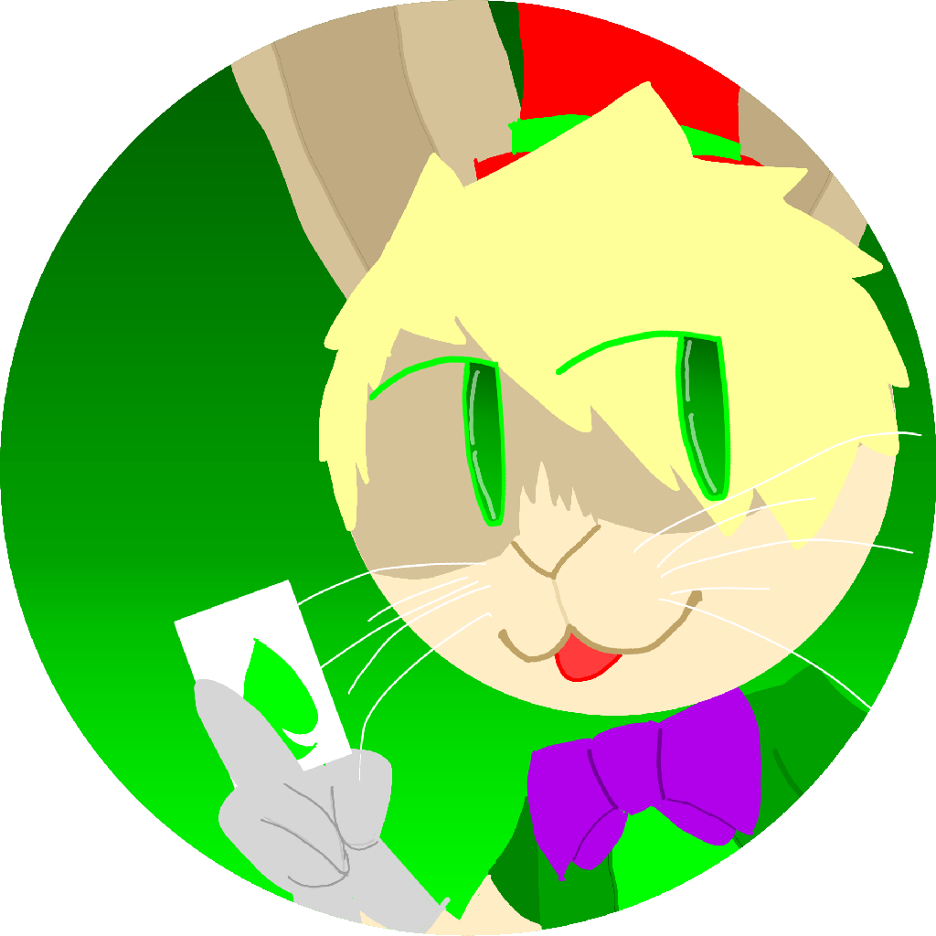 &spades; anthro blep blonde_hair bow_tie card clothing darlan_bunnit(character) darli_buni domestic_rabbit dutch_rabbit gloves gradient_background hair handwear hat headgear headwear lagomorph leporid lineless looking_aside male mammal oryctolagus profile_picture rabbit simple_background solo suit_symbol tongue tongue_out top_hat