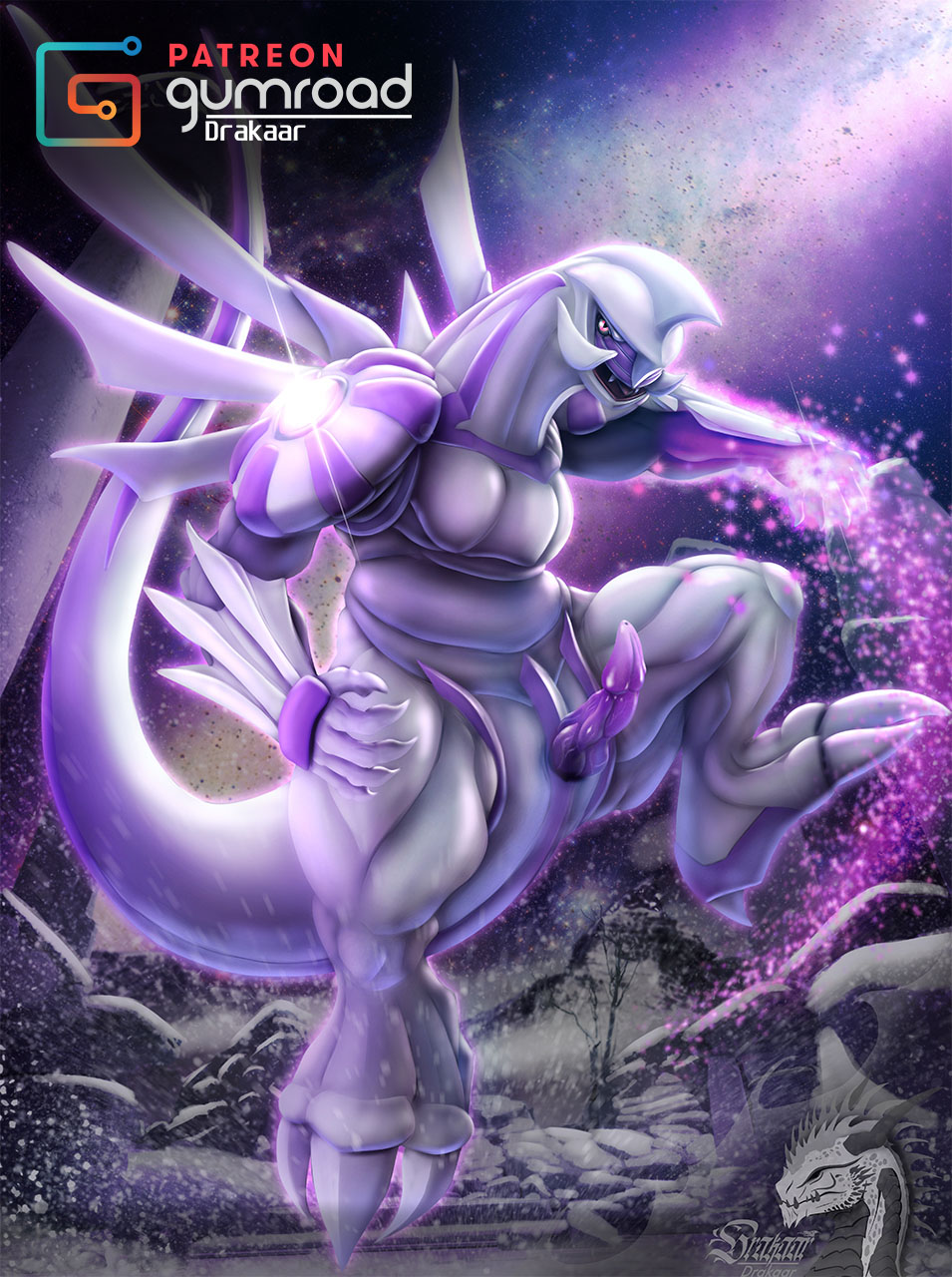 2021 better_version_at_source claws detailed detailed_background digital_drawing_(artwork) digital_media_(artwork) dragon drakaar erection feral floating full-length_portrait genitals hi_res legendary_pok&eacute;mon looking_at_viewer male muscular muscular_male nintendo nude open_mouth palkia patreon penis pillar pok&eacute;mon pok&eacute;mon_(species) pokemon_legends_arceus portrait presenting purple red_eyes scalie sex signature slit smile snow snowflake solo spatial star text tongue unusual_anatomy url video_games watermark wings