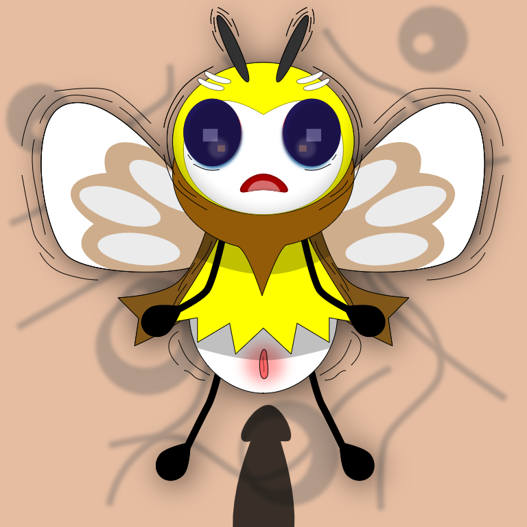 anthro arthropod athropod big_eyes featureless_feet featureless_hands female imminent_rape insect insect_wings mespy_(artist) nintendo open_mouth pok&eacute;mon pok&eacute;mon_(species) ribombee scared video_games wings