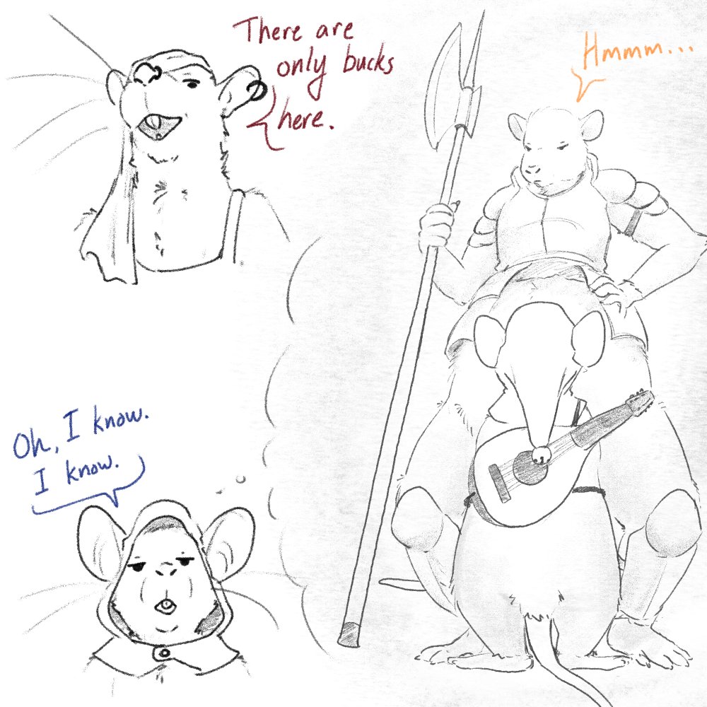 2021 anthro armor biped duo ear_piercing ear_ring ghost_of_a_tale humanoid_hands jads_l_rutan lute male mammal mouse murid murine musical_instrument piercing plucked_string_instrument rat rodent rolo_(ghost_of_a_tale) size_difference string_instrument tilo weapon