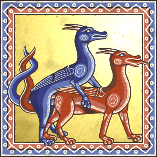 doggystyle dragon duo entwined_tails female feral from_behind_position glax glax_(artist) male male/female manuscript medieval_style reeva sex tail_coil tongue tongue_out wings