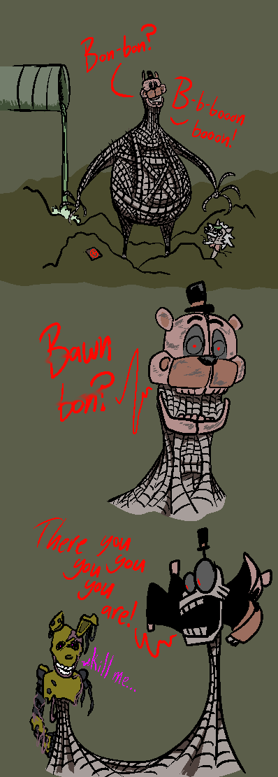 ! 2022 ? animatronic anthro burntrap_(fnaf) canid canine canis clothing dialogue endoskeleton english_text exposed_endoskeleton female five_nights_at_freddy's five_nights_at_freddy's:_security_breach green_body grey_body group hair hat headgear headwear holding_character lagomorph looking_at_another machine male mammal metal multicolored_hair open_mouth outside overweight overweight_anthro overweight_male pink_body red_eyes robot roxanne_wolf_(fnaf) scottgames sewer size_difference springtrap_(fnaf) text the_blob_(fnaf) trash unknown_artist ursid video_games water wolf