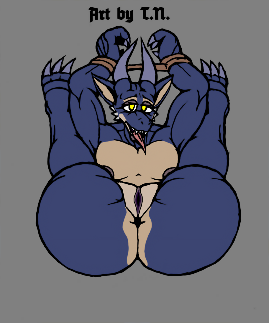 3_toes ahegao anthro anus bedroom_eyes big_butt big_penis blue_body blue_scales bns_arts bound breasts butt claws countershade_ears countershade_face countershade_torso countershading duo fangs feet female flat_chested genitals grey_lips grey_nipples hands_tied horn kobold lips looking_at_viewer looking_pleasured muscular muscular_female narrowed_eyes nipples penetration penis presenting presenting_anus presenting_hindquarters presenting_pussy pussy red_body red_scales scales scalie seductive sharp_claws sharp_teeth small_breasts solo t.n. tan_body tan_scales teeth thick_thighs toe_claws toes tongue tongue_out wide_hips yellow_eyes
