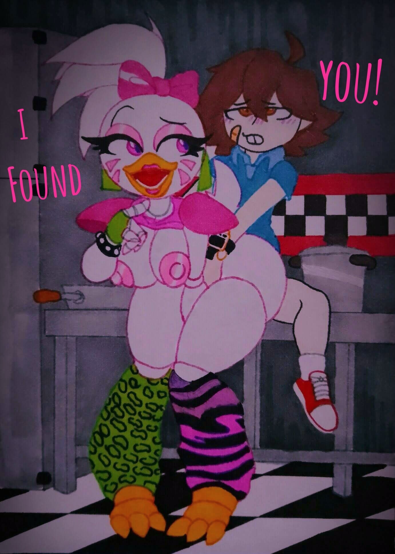 ambiguous_penetration animatronic anthro anthro_penetrated avian bent_over bird boncifritz bound chair_position chicken clenched_teeth dialogue digital_drawing_(artwork) digital_media_(artwork) duo english_text eyebrows eyelashes female female_on_human female_penetrated five_nights_at_freddy's five_nights_at_freddy's:_security_breach from_behind_position galliform gallus_(genus) glamrock_chica_(fnaf) gregory_(fnaf) hands_tied hi_res human human_on_anthro human_penetrating human_penetrating_anthro human_penetrating_female interspecies knock-kneed larger_human larger_male machine male male/female male_penetrating male_penetrating_anthro male_penetrating_female mammal open_mouth orgasm_face penetration phasianid raised_eyebrow robot scottgames sex size_difference smaller_human smaller_male teeth text video_games
