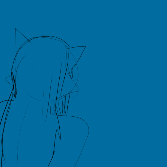 1:1 2019 animated anthro blue_background canid canine canis carol_(hladilnik) creepy domestic_dog epilepsy_warning fangs ghost hair hladilnik looking_at_viewer looking_back looking_back_at_viewer mammal open_mouth red_background short_playtime simple_background sketch spirit teeth