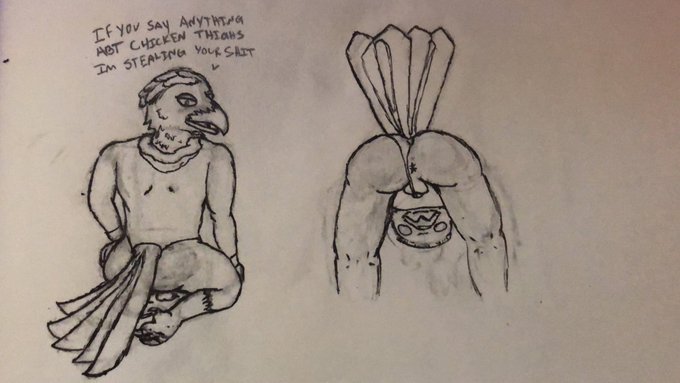 anthro anus avian bird clothing clothing_aside corvid corvus_(genus) crow giamoster male oscine passerine sketch slicked_back_hair solo surprise unfinished