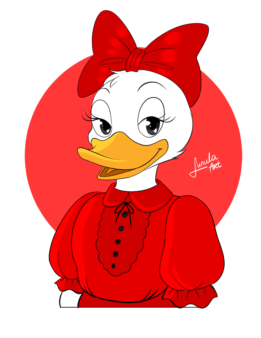 1800s 1800s_clothing accessory alternate_species anatid anseriform anthro avian bird blouse bow_ribbon clothing collared_dress disney duck ducktales formal_clothing gone_with_the_wind hair_accessory hair_bow hair_ribbon half-closed_eyes looking_at_viewer lunula_(artist) male narrowed_eyes portrait ribbons scarlett_o'hara smile solo topwear