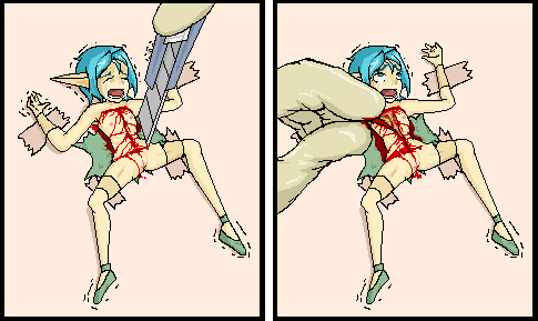 774 bdsm blood blue_hair bondage boxcutter breasts fairy flat_chest green_hair guro lowres mutilation nipple nipples open_legs open_mouth pointed_ears pointy_ears pussy rolleyes rolling_eyes scream screaming spread_legs tape tears torn_clothes vagina vivisection