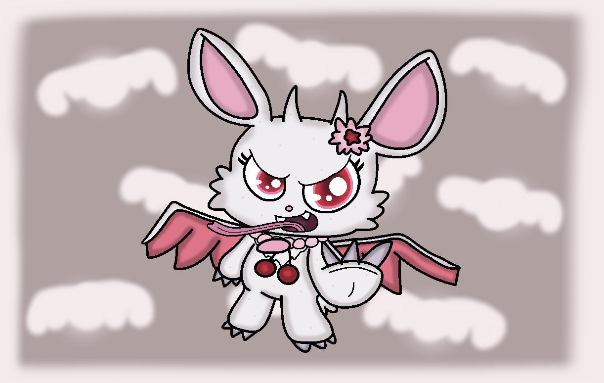 claws claws_out cloud fangs female flower gargoyle harmony_bunny horn jewelpet jewelry lagomorph leporid long_tongue mammal nails necklace obscured_tail open_mouth plant rabbit ruby_(jewelpet) sanrio sharp_claws sharp_nails sharp_toenails solo spread_wings toenails tongue white_body wings