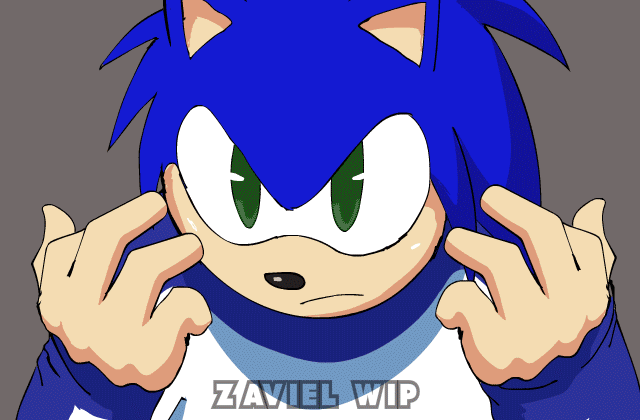 animated anthro clothing energy eulipotyphlan eyes_closed frame_by_frame green_eyes hedgehog male mammal no_sound open_mouth red_eyes sega short_playtime solo sonic_frontiers sonic_the_hedgehog sonic_the_hedgehog_(series) super_form transformation unfinished zaviel