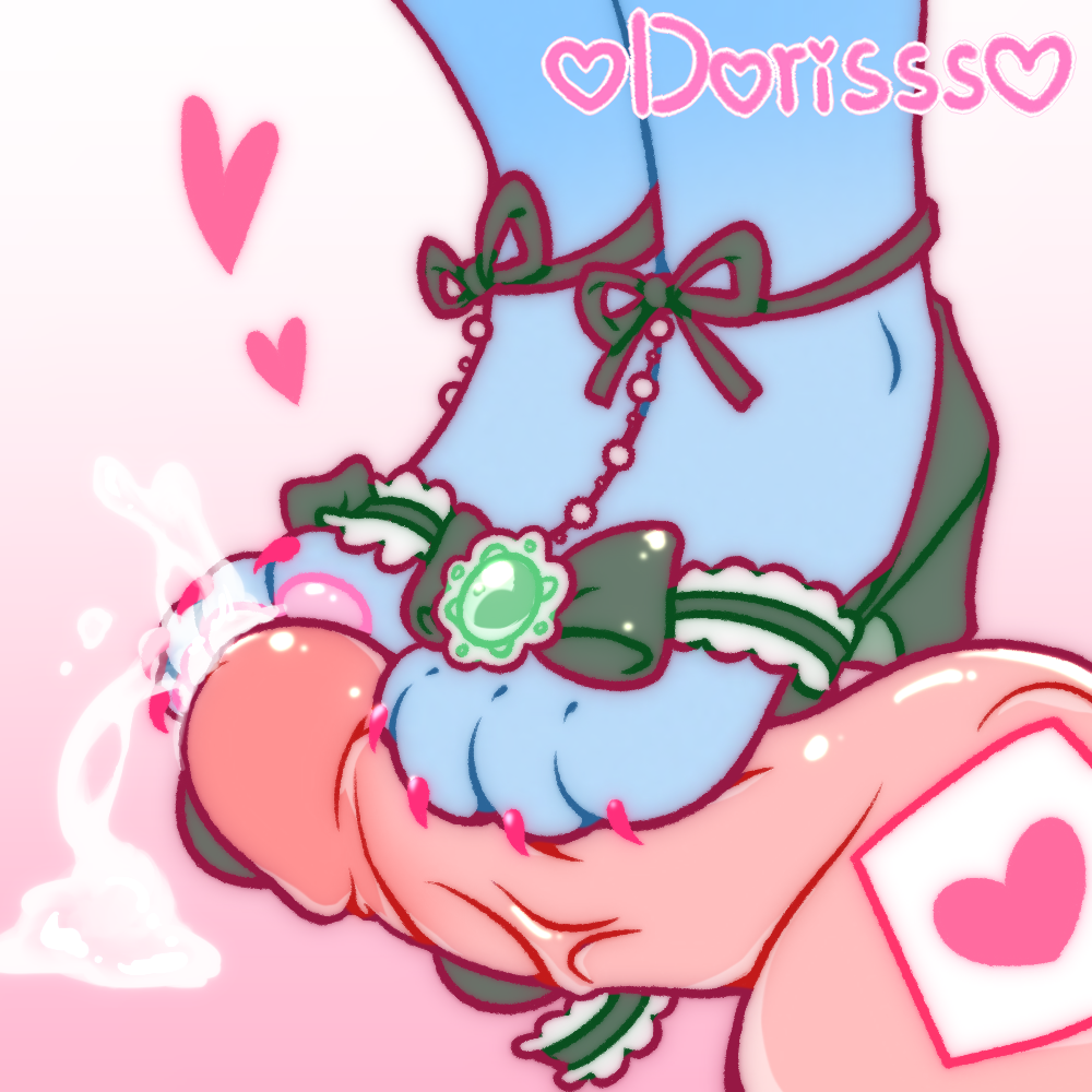 &lt;3 4_toes anthro blue_body blue_skin bodily_fluids claws clothing cum cum_on_feet dorisss feet female foot_fetish foot_focus foot_play footjob footwear genital_fluids genitals green_clothing green_footwear high_heels humanoid_genitalia male male/female pawpads paws penis pink_pawpads sex shoes_on simple_background toe_claws toe_play toejob toes