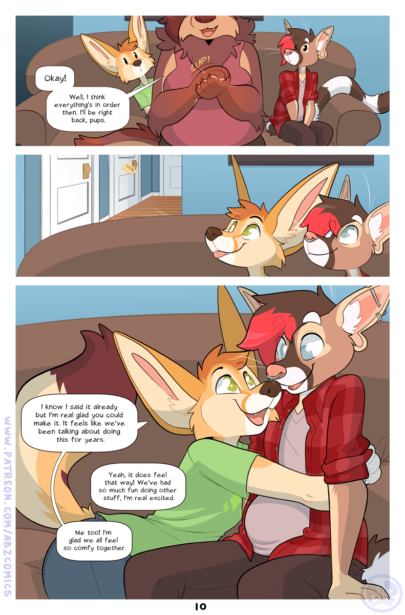 anthro canid canine canis comic duo female fennec fink_(artist) fox hi_res kali_(artist) male mammal solo tagme wolf