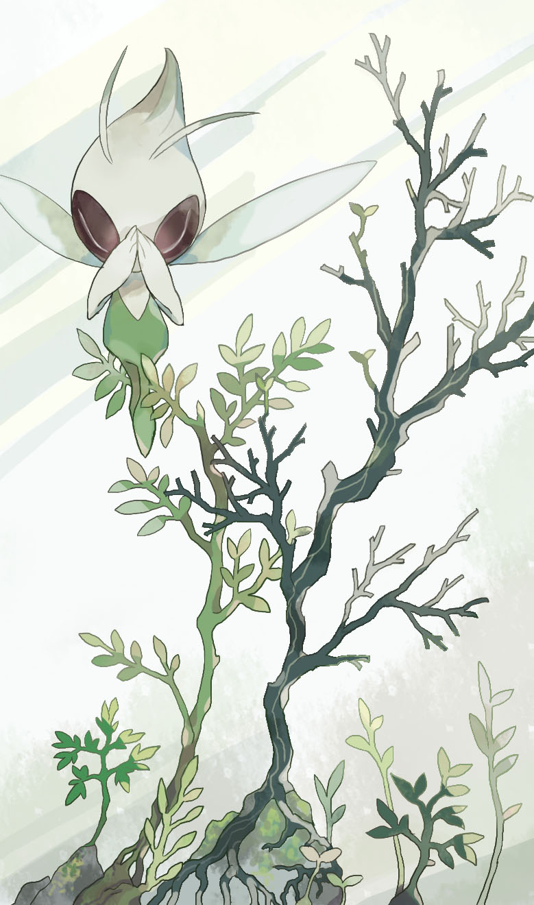1other akadako antennae bare_tree celebi closed_eyes colored_skin commentary_request dated_commentary fairy fairy_wings floating full_body green_skin hands_up highres legs_together light_rays multicolored_skin one-hour_drawing_challenge other_focus own_hands_together partial_commentary pokemon pokemon_(creature) praying solo straight-on tree two-tone_skin u_u wings