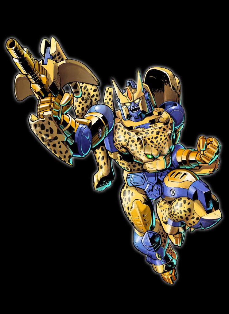1boy beast_wars beast_wars:_transformers cheetah cheetor commentary_request grin gun happy insignia looking_at_viewer machine machinery maximal mecha no_humans open_mouth photo-referenced robot science_fiction smile solo transformers weapon yasukuni_kazumasa