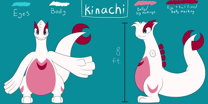 ambiguous_gender hair head_tuft kinachi_(lugiaberry)_(character) legendary_pok&eacute;mon looking_at_viewer lugia lugiaberry nintendo nude pok&eacute;mon pok&eacute;mon_(species) smile solo thick_tail tuft video_games