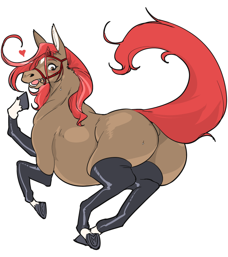 &lt;3 2015 black_clothing black_hooves black_leggings black_legwear blush bridle brown_body brown_ears brown_eyes brown_fur clothing dark_hooves dark_leggings dark_legwear digital_media_(artwork) equid equine eyebrows female feral full-length_portrait fur hooves horse kazuhiro kemono leggings legwear light_inner_ear mammal mane monotone_clothing monotone_ears monotone_eyebrows monotone_eyes monotone_hooves monotone_inner_ear monotone_leggings monotone_legwear monotone_mane monotone_tail multicolored_body multicolored_fur open_mouth portrait quadruped red_body red_eyebrows red_fur red_mane red_tail simple_background solo teeth white_background white_body white_fur