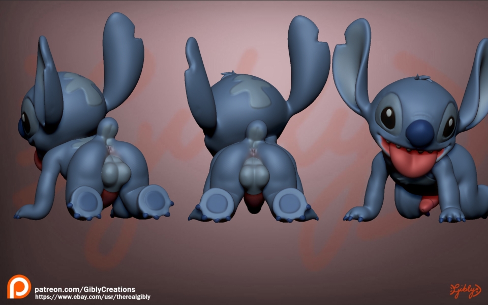 alien anthro disney feral gibly humanoid lilo_and_stitch male solo stitch_(lilo_and_stitch)