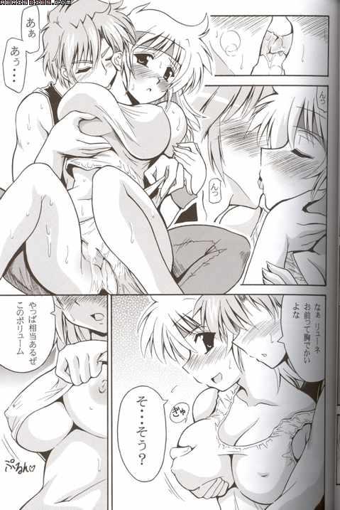 1girl :d :o bangs bare_shoulders blush breast_grab breast_lift breast_slip breasts censored cleavage close-up closed_eyes covered_nipples crop_top doujinshi embarrassed faceless faceless_male fingernails french_kiss grabbing greyscale groping hand_on_another's_face headband hetero impossible_clothes impossible_shirt kiss large_breasts legs licking long_fingernails long_hair lune_zoldark masaki_andoh midriff monochrome navel nipples no_bra no_pants non-web_source one_breast_out open_mouth oujano_kaze panties panties_aside pants panty_pull pussy saliva scan shirt shirt_lift short_hair sidelocks sitting sitting_on_lap sitting_on_person smile speech_bubble strap_slip super_robot_wars super_robot_wars_the_lord_of_elemental sweat tank_top taut_clothes taut_shirt tongue translation_request underboob underwear undressing watermark wristband