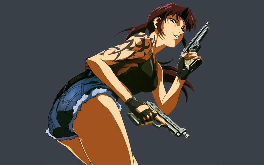 black_lagoon gun revy tagme weapon