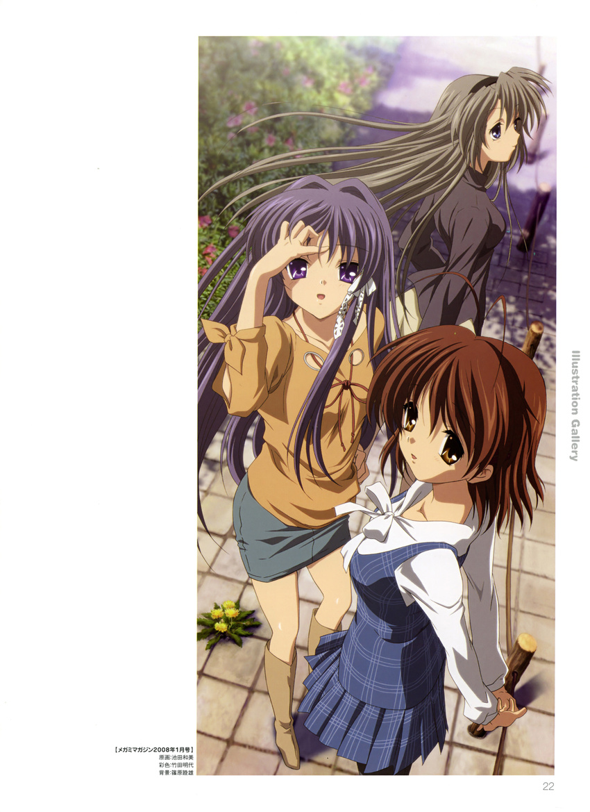 clannad fujibayashi_kyou furukawa_nagisa ikeda_kazumi sakagami_tomoyo