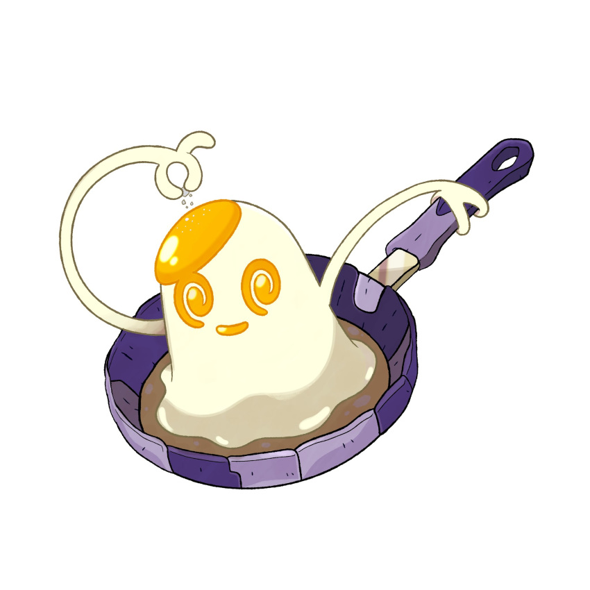 calwakerz commentary english_commentary fakemon highres looking_at_viewer no_humans original pokemon pokemon_(creature) saucepan solo sugimori_ken_(style)