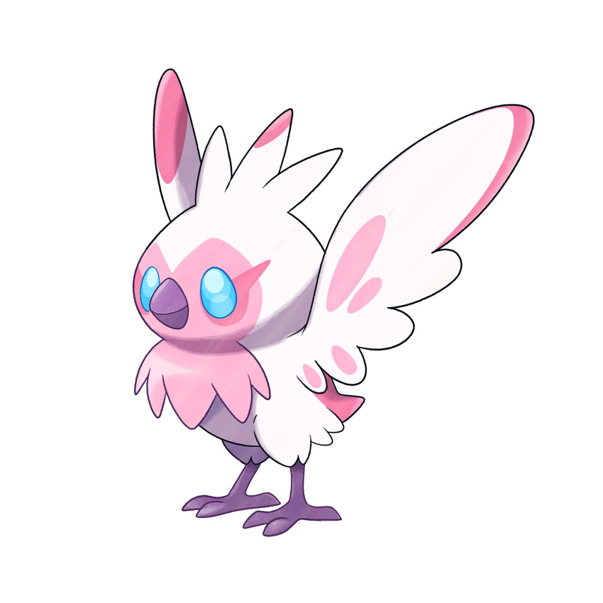 bird blue_eyes calwakerz commentary english_commentary fakemon highres no_humans original pokemon pokemon_(creature) solo sugimori_ken_(style)