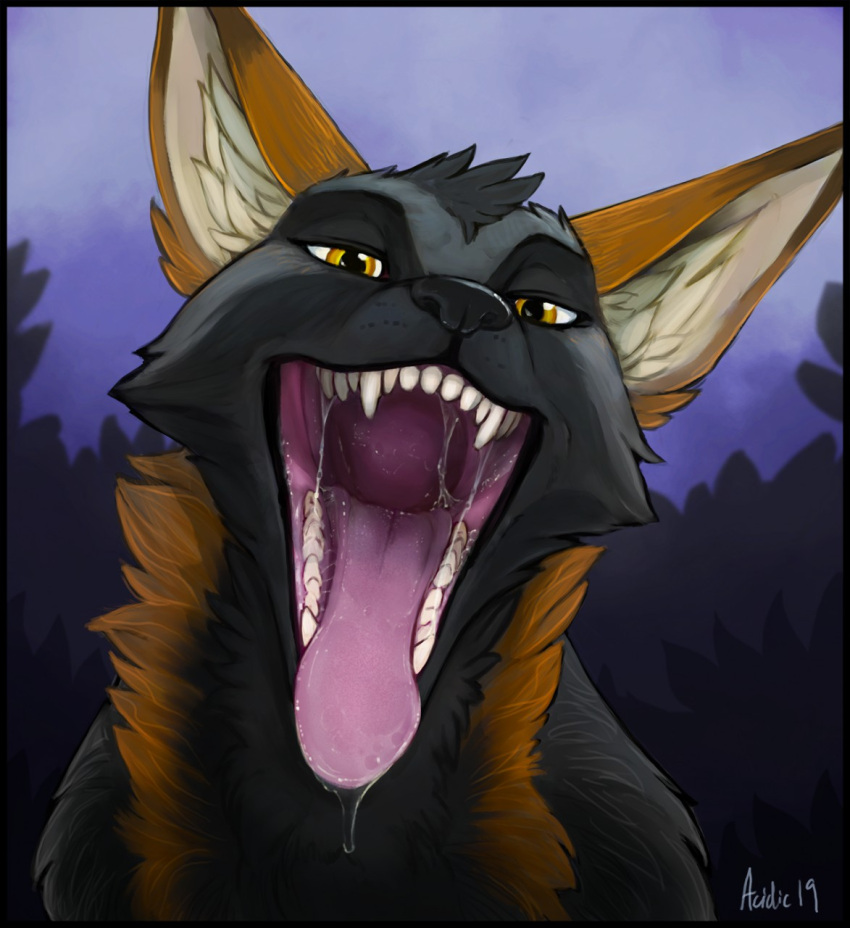 acidic bodily_fluids canid canine conditional_dnp cross_fox drooling fangs female feral fox hi_res mammal mouth_shot open_mouth red_fox saliva solo thoot throat tongue tongue_out vore zoe_(ralenfox)