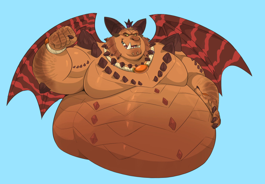 activision anthro belly big_belly dragon flexing hand_on_stomach hi_res magnus_(spyro) male muscular muscular_male overweight overweight_male scalie solo spyro_the_dragon strongfat thebluebear27 video_games