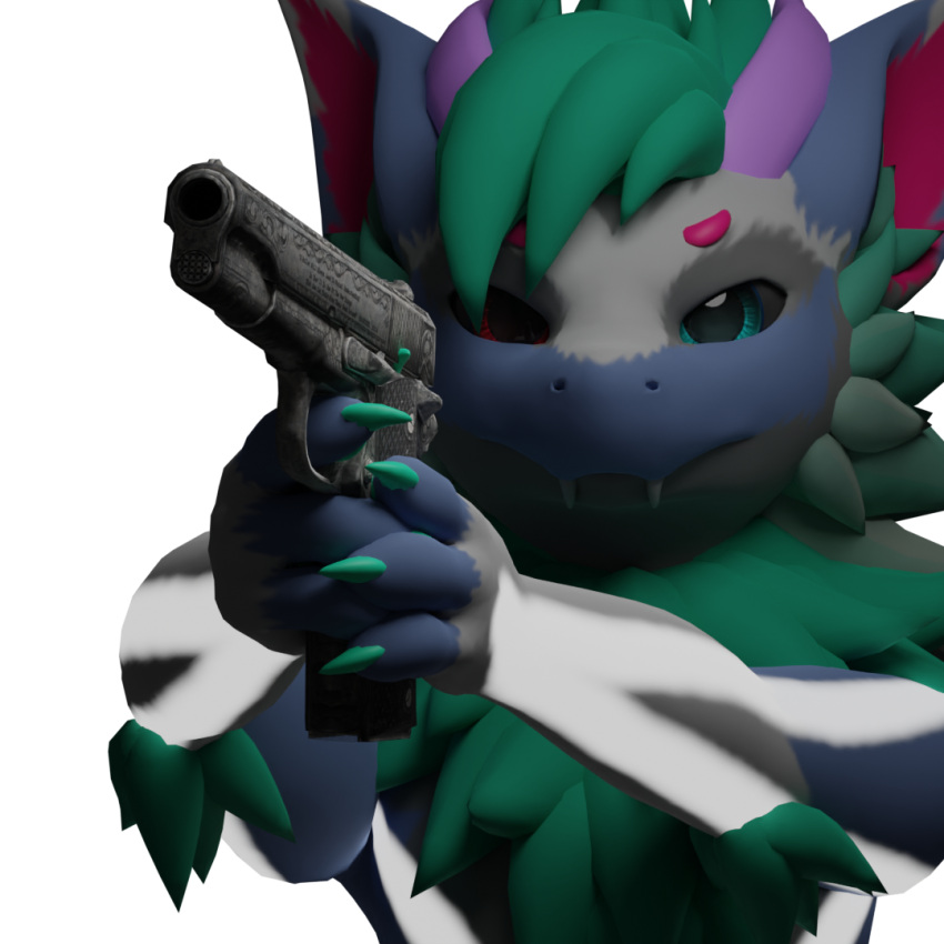 anthro blender_(software) gun handgun kludo m1911_pistol male nardoragon ranged_weapon solo somekludo weapon