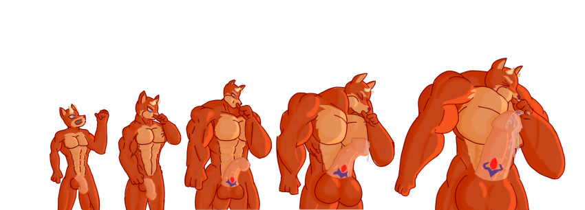 air_inflation anthro ball_inflation balls_growth big_muscles big_penis bodily_fluids canid canine dnm-uscles erection genital_fluids genital_growth genital_tattoo genitals growth growth_sequence hi_res horn huge_muscles huge_penis hyper hyper_genitalia hyper_muscles hyper_penis inflation male mammal muscle_growth muscle_inflation muscular penis penis_growth penis_inflation penis_tattoo precum solo tattoo