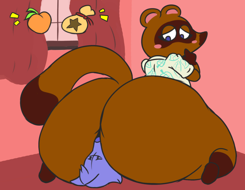anal animal_crossing animated anthro big_butt blue_eyes blush bottomless brown_body brown_fur bubble_butt butt butt_only butt_touch canid canine chappystick clothed clothed/nude clothing duo face_on_butt faceless_character faceless_male facesitting food fruit fur girly huge_butt huge_hips huge_thighs inside looking_at_another looking_back looking_down looking_up male male/male mammal money_bag multicolored_body nintendo nude oral peach_(fruit) plant presenting presenting_hindquarters raccoon_dog rimming sex shaking_butt shirt shirt_only sitting sitting_on_person tanuki thick_thighs tom_nook_(animal_crossing) topwear topwear_only two_tone_body video_games wide_hips