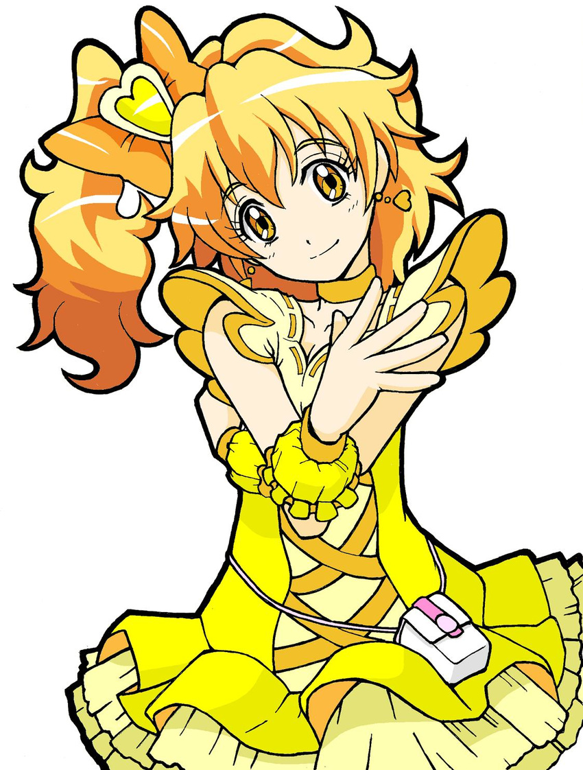 blonde_hair cure_pine fresh_precure! fresh_pretty_cure! highres magical_girl precure pretty_cure short_hair smile yamabuki_inori