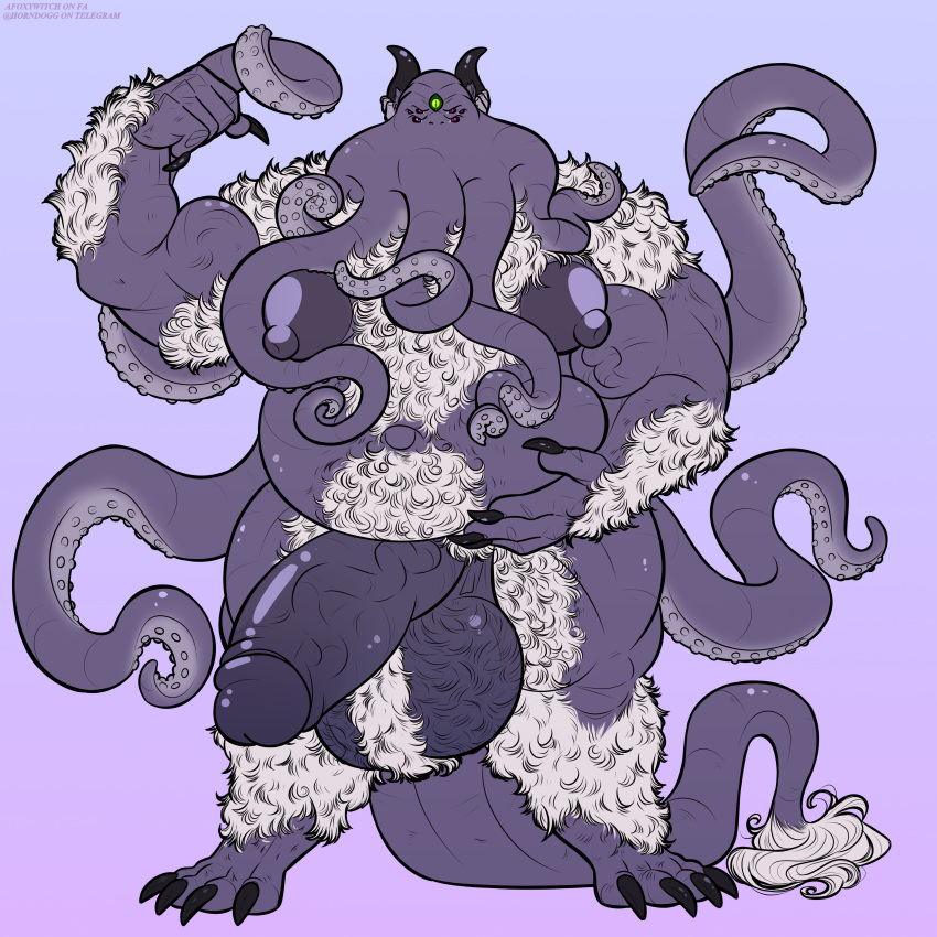 1:1 absurd_res afoxywitch animal_humanoid anthro balls big_balls big_penis body_hair cephalopod cephalopod_humanoid chest_hair eldritch_being flexing genitals hairy_arms hairy_balls hairy_legs hi_res huge_balls huge_nipples huge_penis humanoid hyper hyper_genitalia hyper_penis male marine marine_humanoid mollusk mollusk_humanoid musclegut muscular octopus_humanoid overweight overweight_male penis pubes solo tentacles