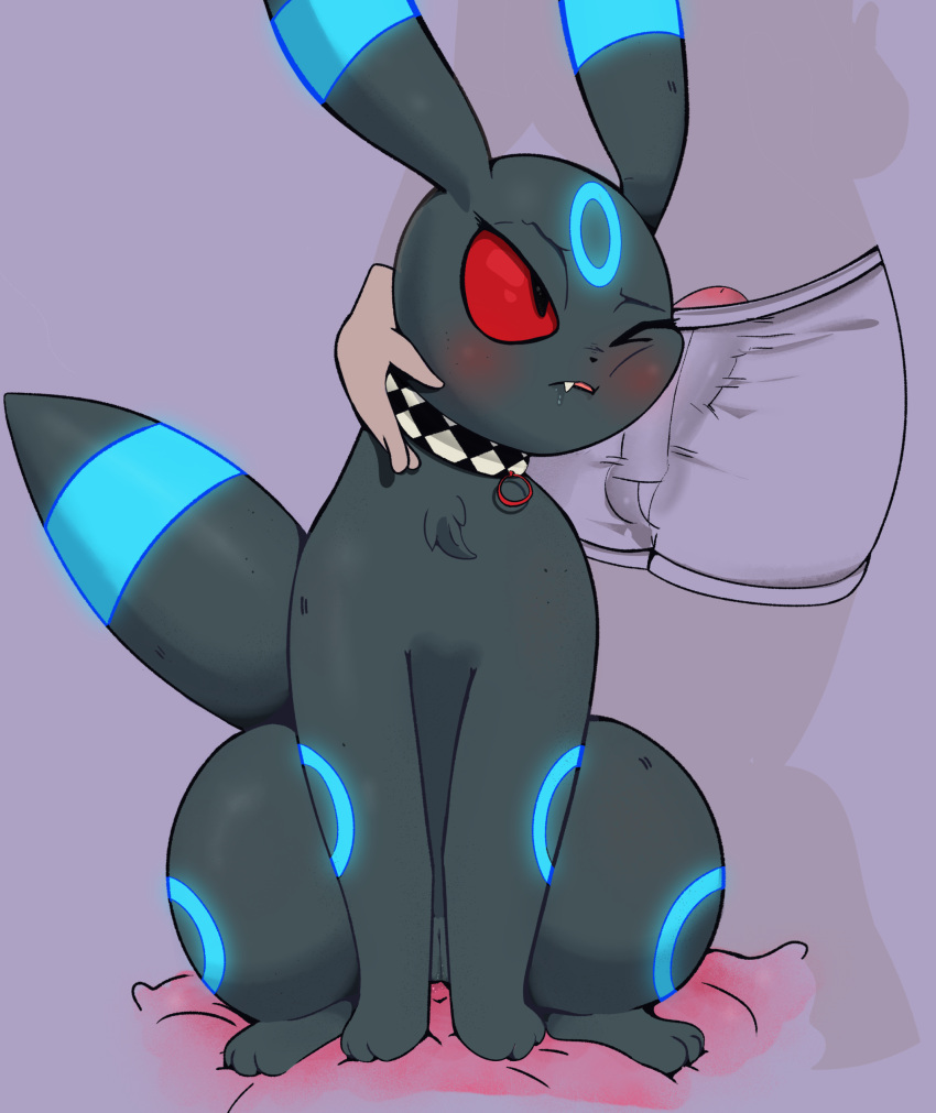 2022 absurd_res bestiality black_body blush clothing digital_media_(artwork) duo eeveelution female feral genitals hi_res human interspecies male male/female mammal nintendo penis pok&eacute;mon pok&eacute;mon_(species) pok&eacute;philia red_eyes shiny_pok&eacute;mon thewizardstick umbreon underwear video_games