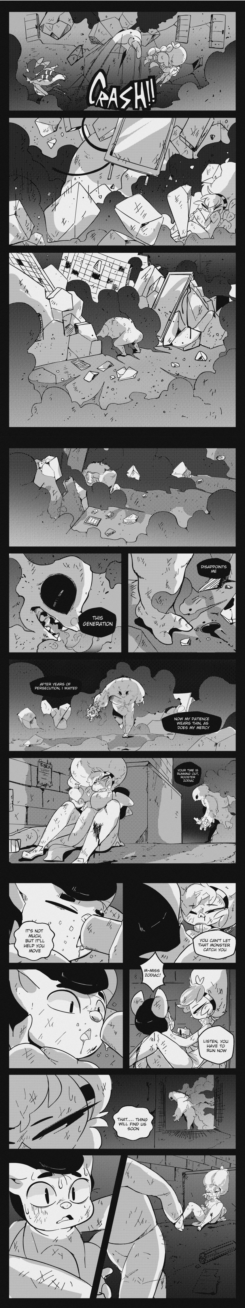 absurd_res adventure angry anthro avian bird bonipops canid canine canis chicken comic demon deviantart diives domestic_dog domestic_pig english_text female galliform gallus_(genus) greeting group hi_res https://www.deviantart.com/diives l&igrave;zhī long_image male mammal monochrome mouse murid murine phasianid plushie rat reptile rodent scalie snake source_request suid suina super_powers sus_(pig) tall_image text xingzuo_temple y&ugrave;mǐ zhīma