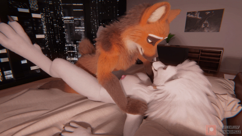 &eacute;delie_(johnwulffe) 16:9 3d_(artwork) amber_eyes animal_genitalia animal_penis animated anthro areola athletic athletic_anthro athletic_male bed bedroom big_breasts blizzard_entertainment bouncing_breasts braided_hair breasts brown_body brown_fur canid canine canine_penis cheek_tuft claws digital_media_(artwork) duo erect_nipples eye_contact facial_tuft fangs female female_on_bottom female_penetrated fluffy fluffy_hair from_front_position fur furniture genitals guarez_(johnwulffe) hair johnwulffe knot legs_up long_hair looking_at_another looking_at_partner lying male male/female male_on_top male_penetrating male_penetrating_female mammal mane maned_wolf missionary_position neck_tuft night nipples on_back on_bed on_bottom on_top paws penetration penis pink_nipples red_eyes red_penis sex short_playtime smile tuft vaginal vaginal_penetration video_games warcraft were werecanid werecanine white_body white_fur widescreen worgen