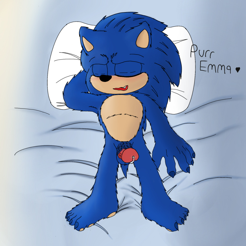 anthro bodily_fluids genital_fluids hedgehogblue02 hi_res male precum pubes sega sonic_the_hedgehog sonic_the_hedgehog_(film) sonic_the_hedgehog_(series) wet_dream wet_dreams