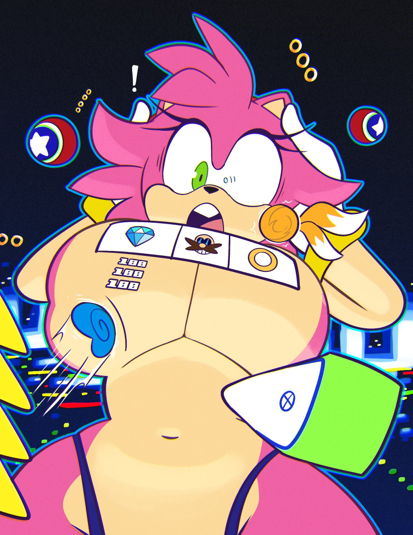 amy_rose anthro big_breasts breasts canid canine convenient_power eulipotyphlan female fox group hedgehog hi_res male mammal miles_prower monamania nude pinball sega sonic_the_hedgehog sonic_the_hedgehog_(series) trio