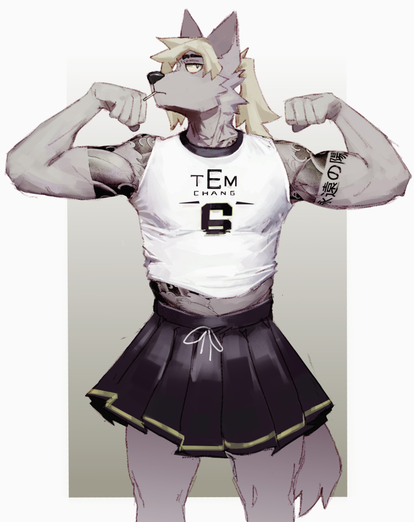 absurd_res anthro clothed clothing crossdressing hi_res humanoid male solo temchang
