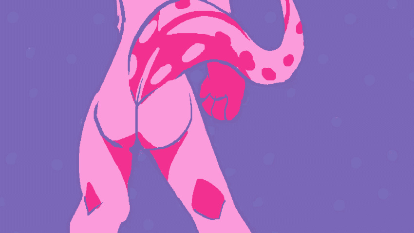 animated anthro butt crouching female invalid_tag jackal_(staggermidnight) lizard long_tongue pose reptile scalie solo staggermidnight tongue