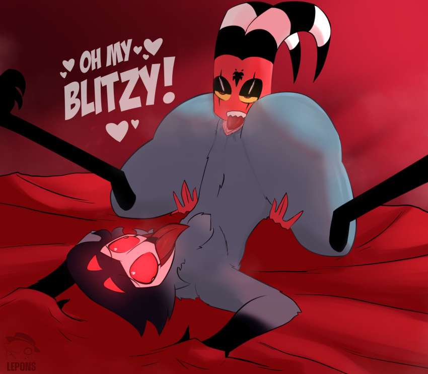 &lt;3 2022 ahegao andromorph andromorph/male anthro avian bird blitzo_(helluva_boss) butt cunnilingus demon duo english_text feathers grey_body grey_feathers helluva_boss hi_res horn humanoid humanoid_on_anthro imp intersex intersex/male leponsart looking_pleasured male male_(lore) nude oral owl owl_demon red_body red_eyes sex stolas_(helluva_boss) text tongue tongue_out vaginal yellow_sclera