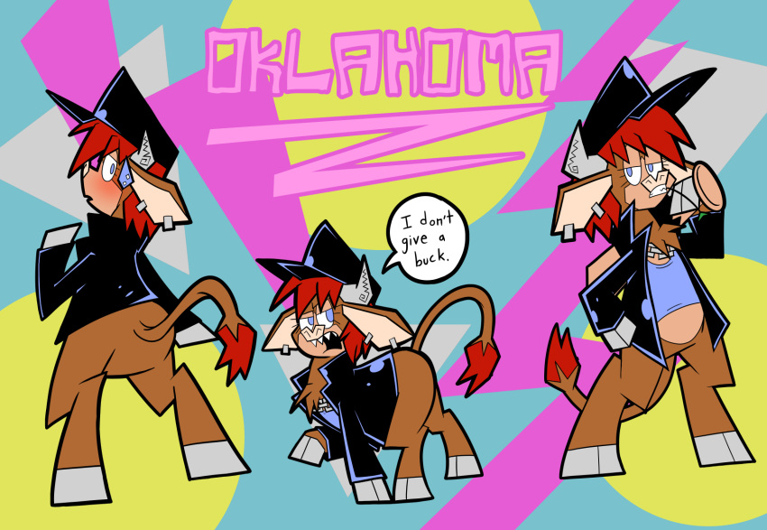 bovid bovine cattle fan_character fan_oc female hi_res mammal oklahoma pembrokewkorgi safe_(disambiguation) them's_fightin'_herds